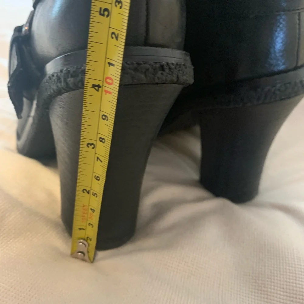 Donald J. Pliner Black Leather High Studded Boots Limited Edition